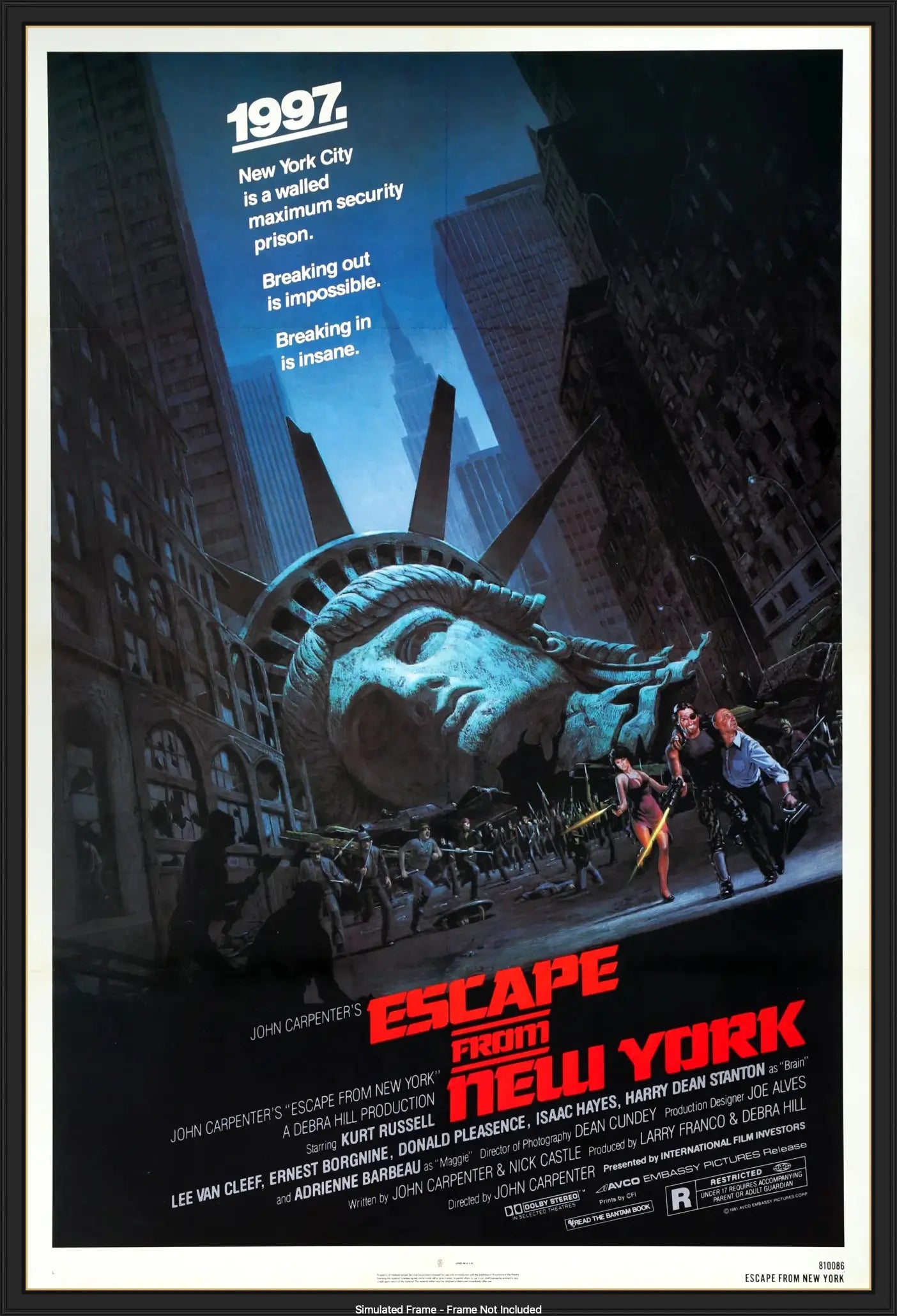 Escape from New York (1981) original movie poster for sale at Original Film Art - Vintage Movie Posters