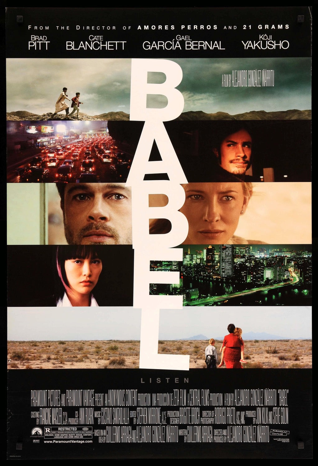 Babel (2006) original movie poster for sale at Original Film Art - Vintage Movie Posters