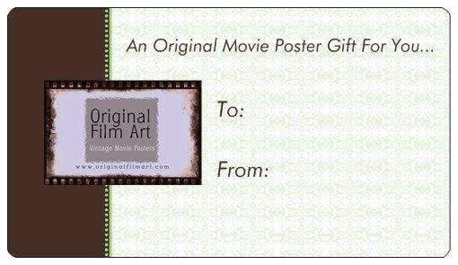 Gift Note original movie poster for sale at Original Film Art - Vintage Movie Posters