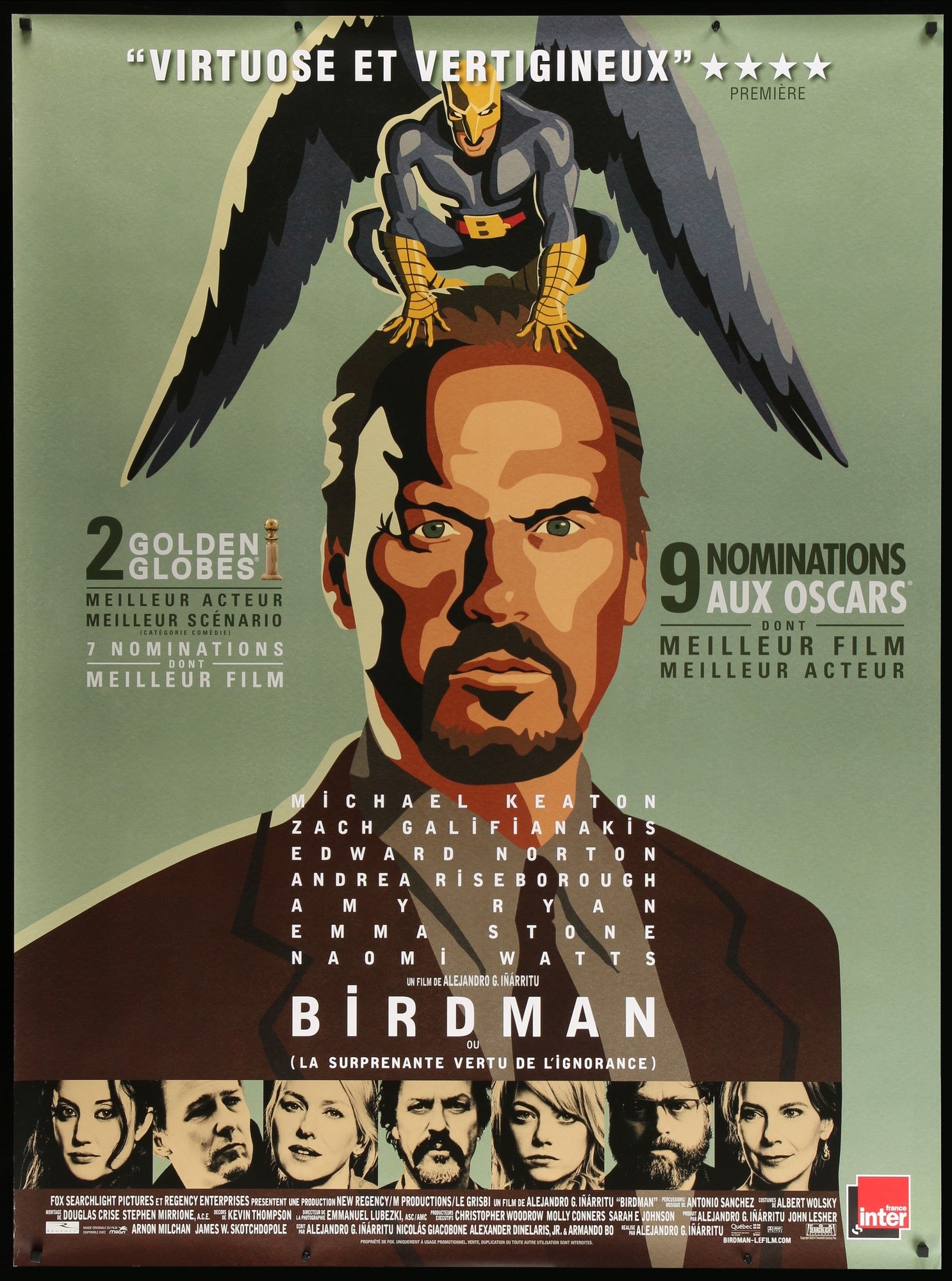 Birdman (2014) original movie poster for sale at Original Film Art - Vintage Movie Posters