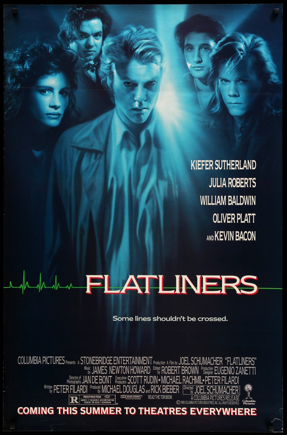 Flatliners (1990) original movie poster for sale at Original Film Art - Vintage Movie Posters