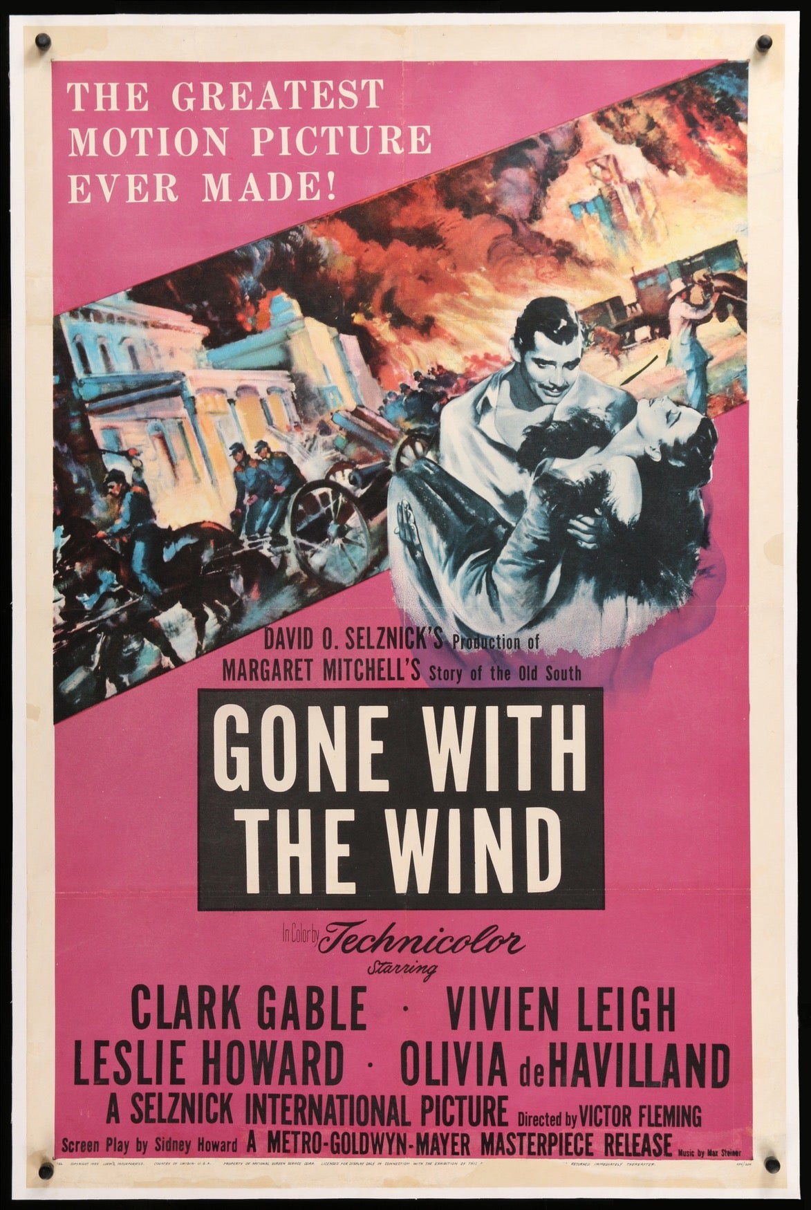 Gone with the Wind (1939) original movie poster for sale at Original Film Art - Vintage Movie Posters