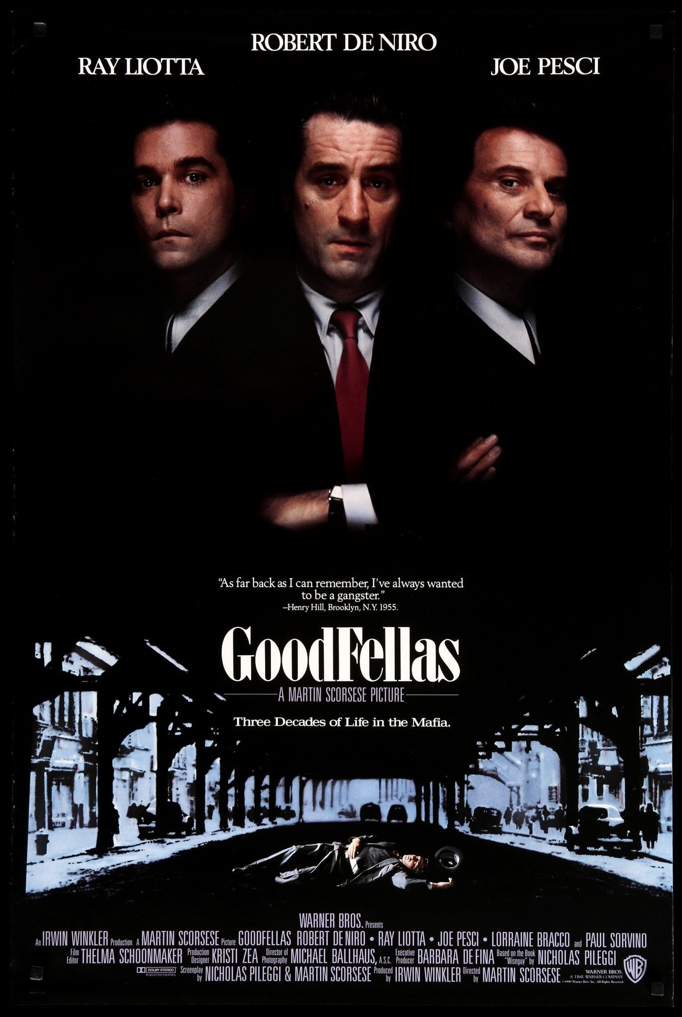 Goodfellas (1990) original movie poster for sale at Original Film Art - Vintage Movie Posters