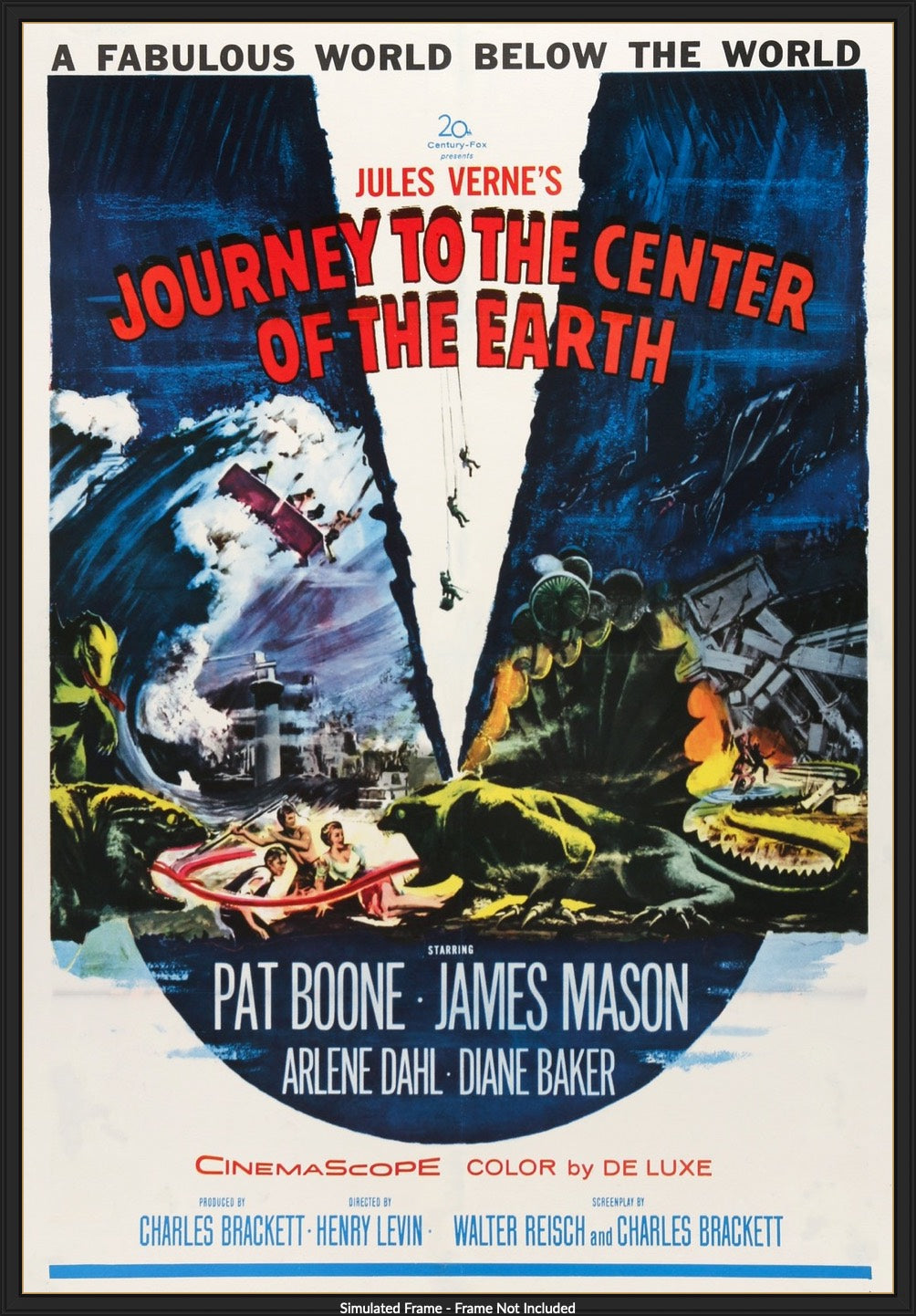 Journey to the Center of the Earth (1959) original movie poster for sale at Original Film Art - Vintage Movie Posters