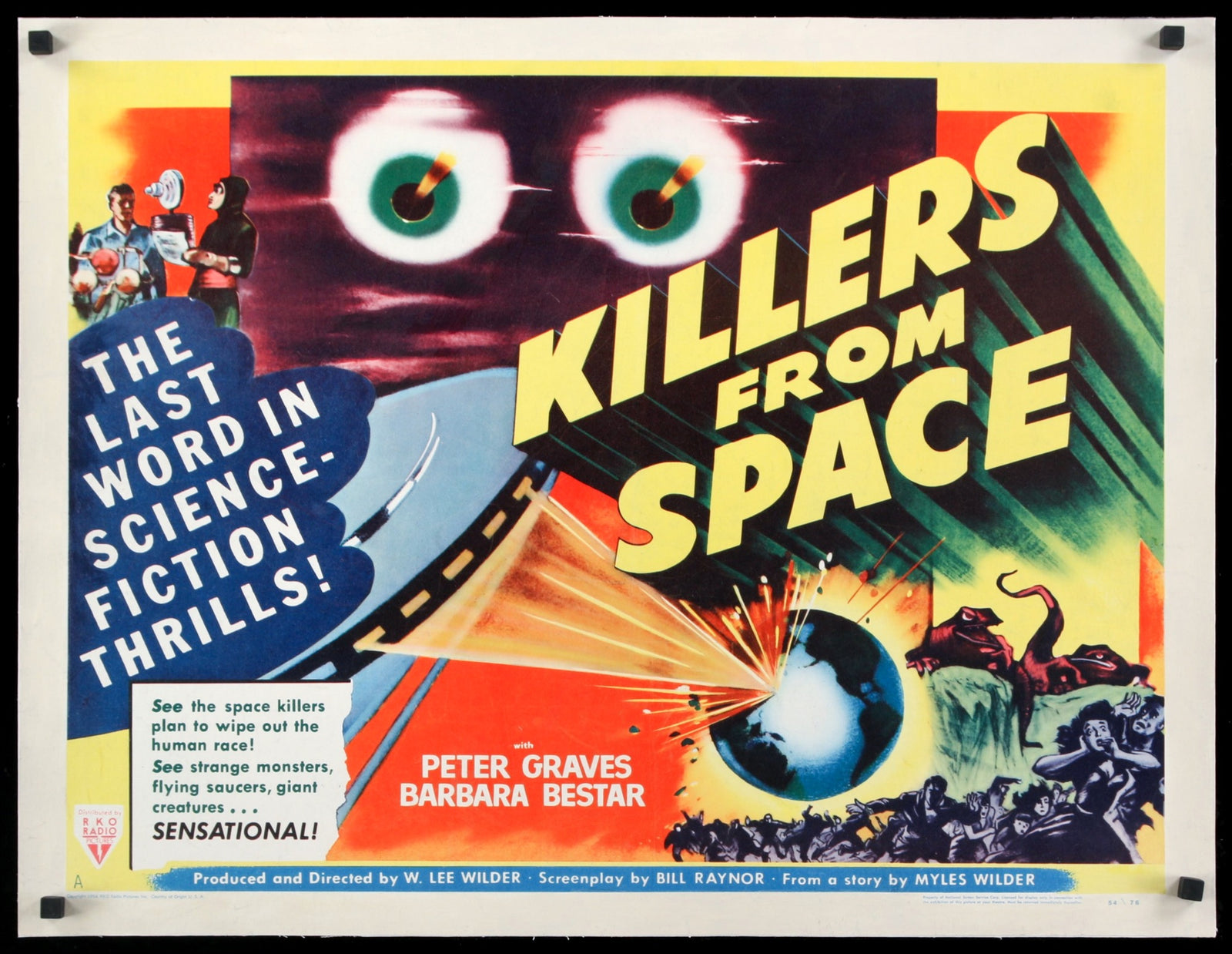 Killers From Space (1954) original movie poster for sale at Original Film Art - Vintage Movie Posters