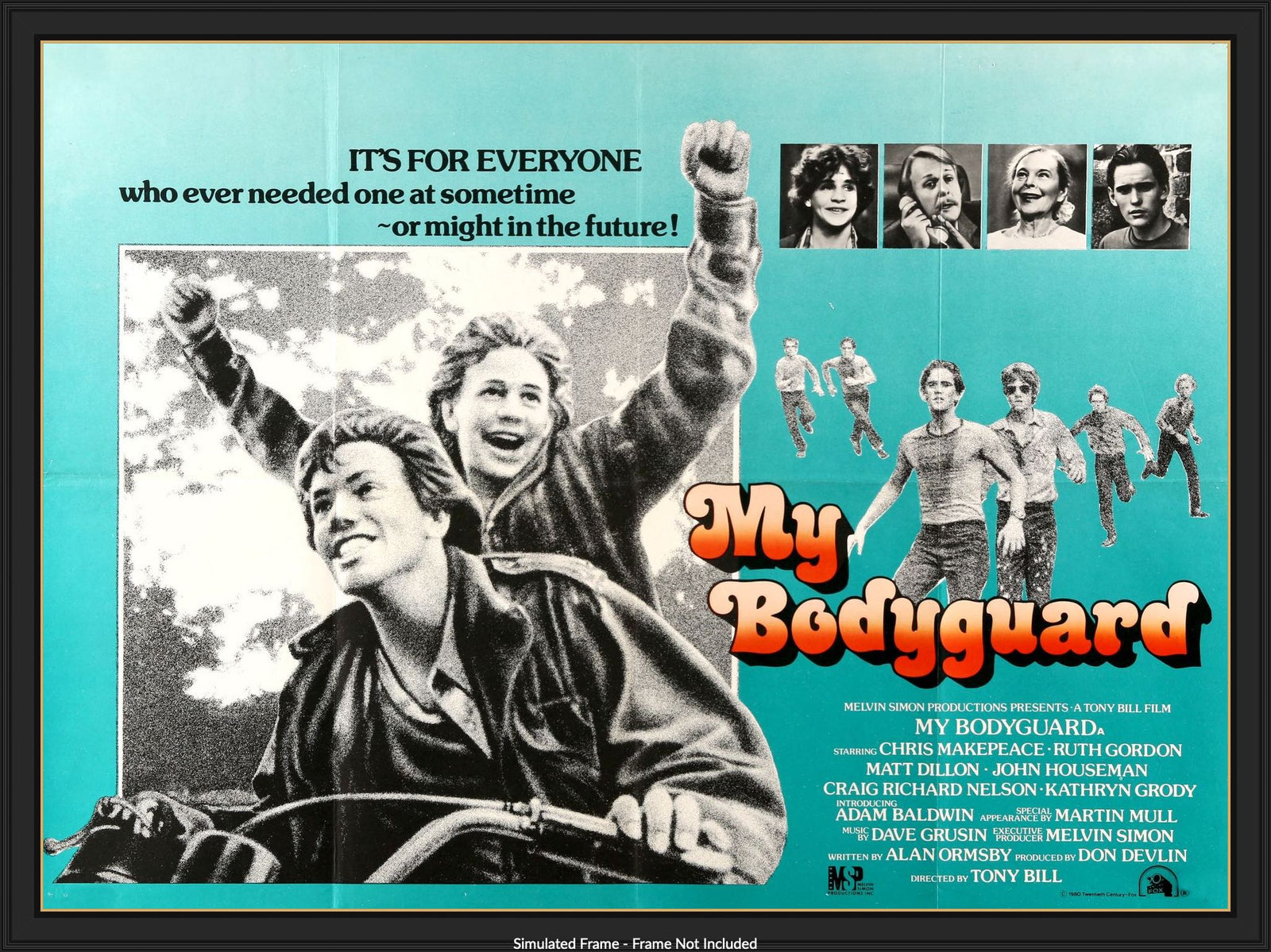 My Bodyguard (1980) original movie poster for sale at Original Film Art - Vintage Movie Posters
