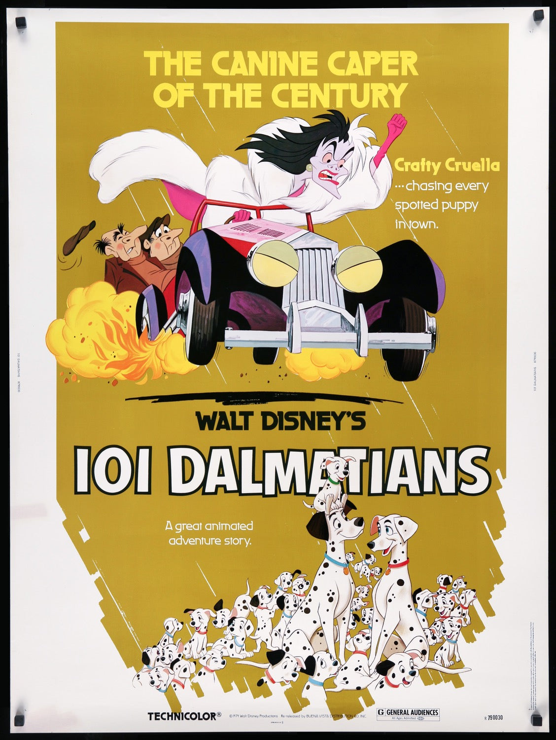 101 Dalmatians (1961) original movie poster for sale at Original Film Art - Vintage Movie Posters