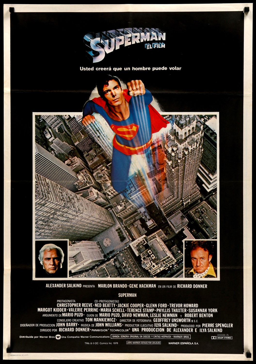Superman: The Movie (1978) original movie poster for sale at Original Film Art - Vintage Movie Posters