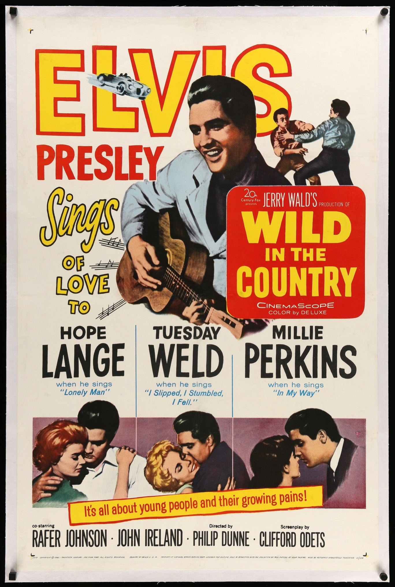 Wild in the Country (1961) original movie poster for sale at Original Film Art - Vintage Movie Posters