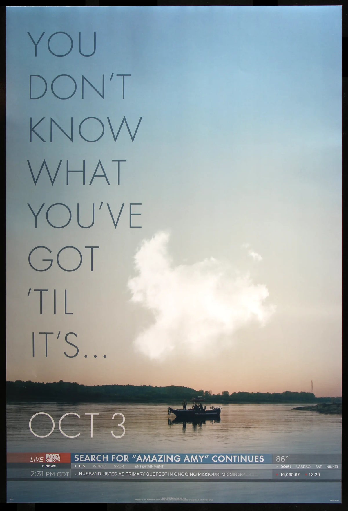 Gone Girl (2014) original movie poster for sale at Original Film Art