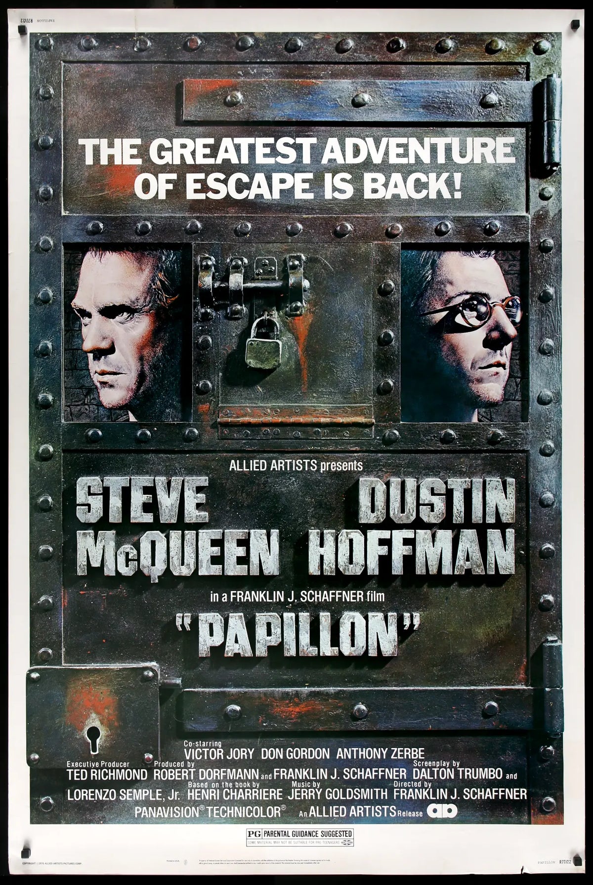 Papillon (1973) original movie poster for sale at Original Film Art