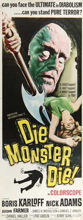 Die Monster Die! (1965) original movie poster for sale at Original Film Art - Vintage Movie Posters