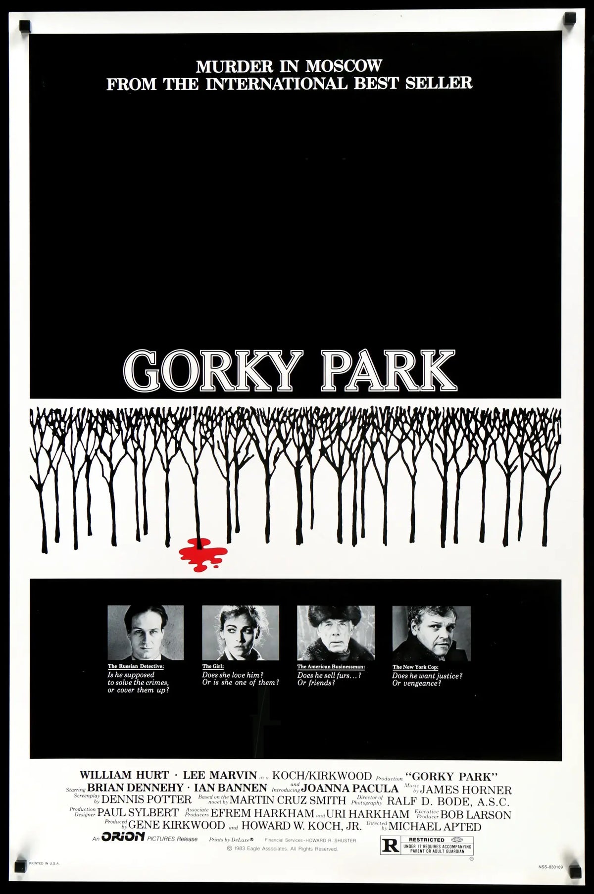 Gorky Park (1983) original movie poster for sale at Original Film Art - Vintage Movie Posters