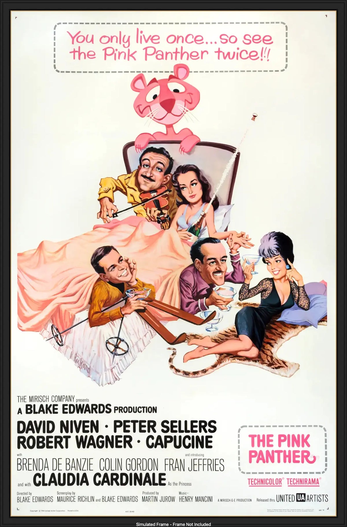 Pink Panther (1963) original movie poster for sale at Original Film Art - Vintage Movie Posters