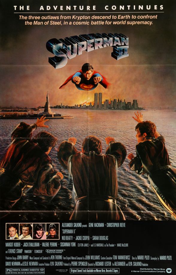 Superman II (1980) original movie poster for sale at Original Film Art - Vintage Movie Posters