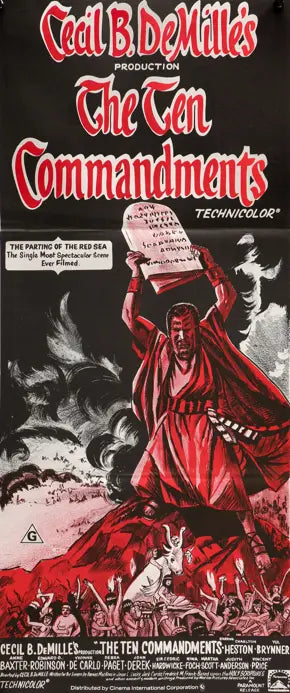 Ten Commandments (1956) original movie poster for sale at Original Film Art - Vintage Movie Posters