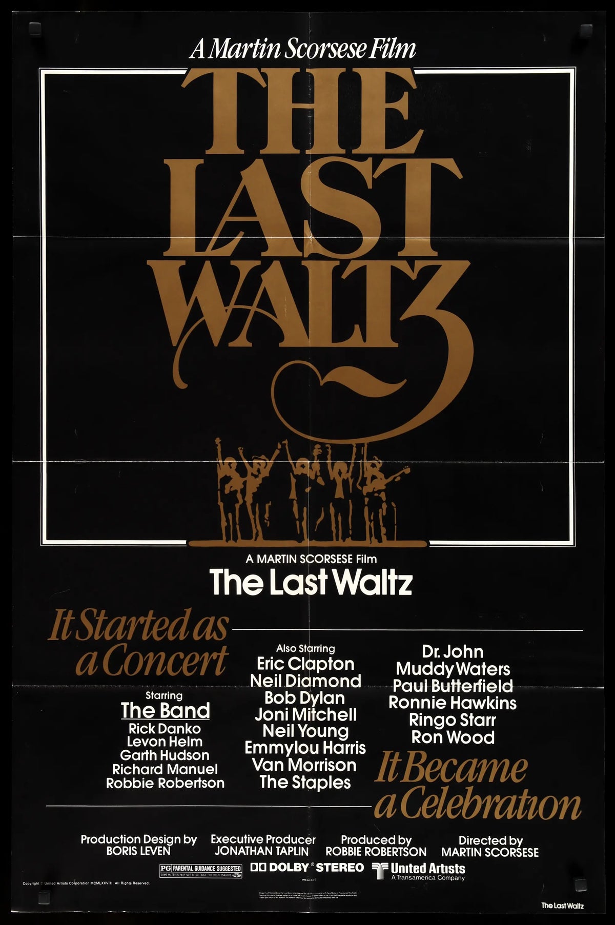 Last Waltz (1978) original movie poster for sale at Original Film Art - Vintage Movie Posters