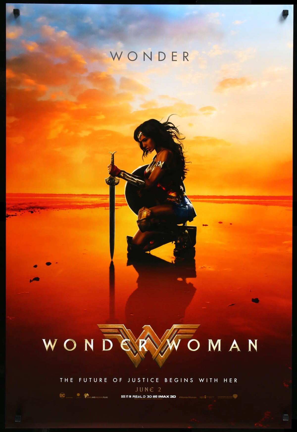 Wonder Woman (2017) original movie poster for sale at Original Film Art