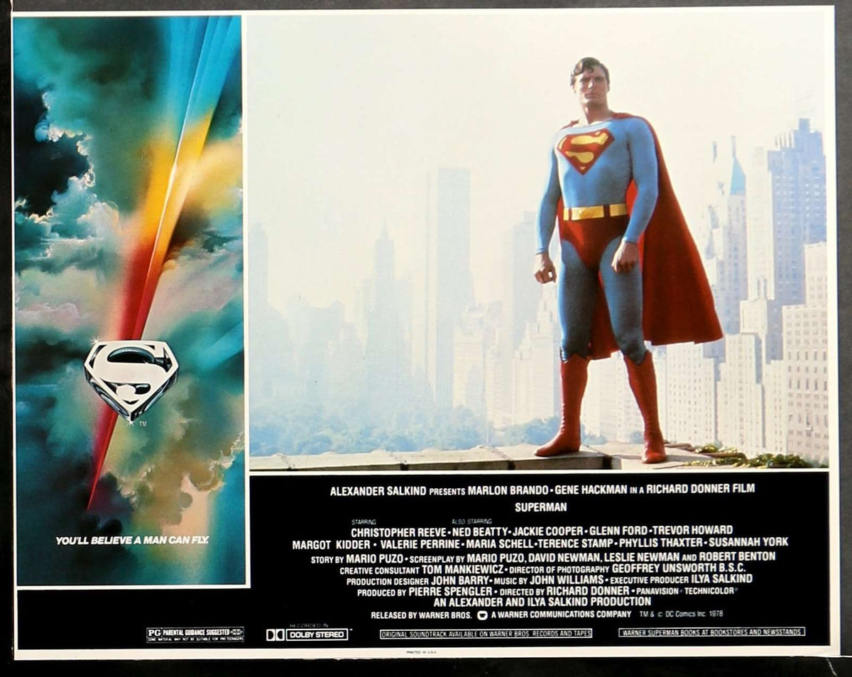 Superman: The Movie (1978) Lobby Cards - Set of 8 original movie poster for sale at Original Film Art - Vintage Movie Posters