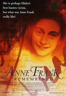 Anne Frank Remembered (1995) original movie poster for sale at Original Film Art - Vintage Movie Posters