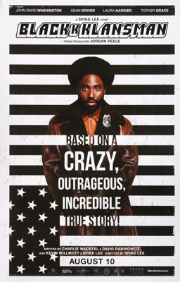 Blackkklansman (2018) original movie poster for sale at Original Film Art - Vintage Movie Posters