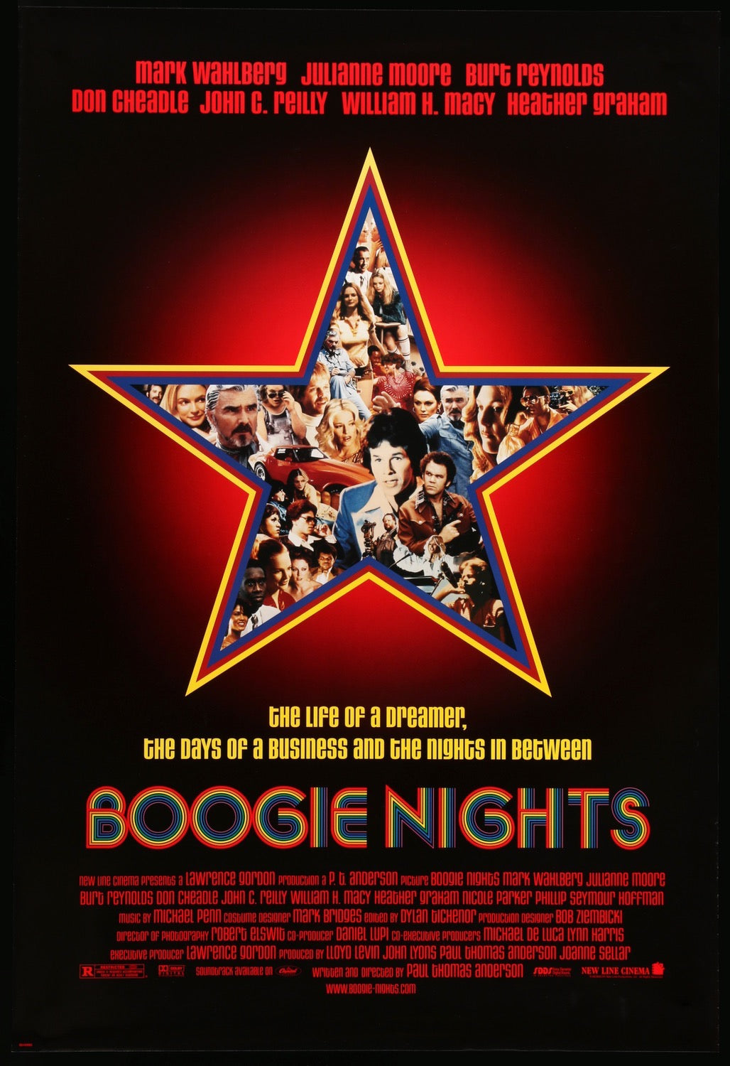 Boogie Nights (1997) original movie poster for sale at Original Film Art - Vintage Movie Posters