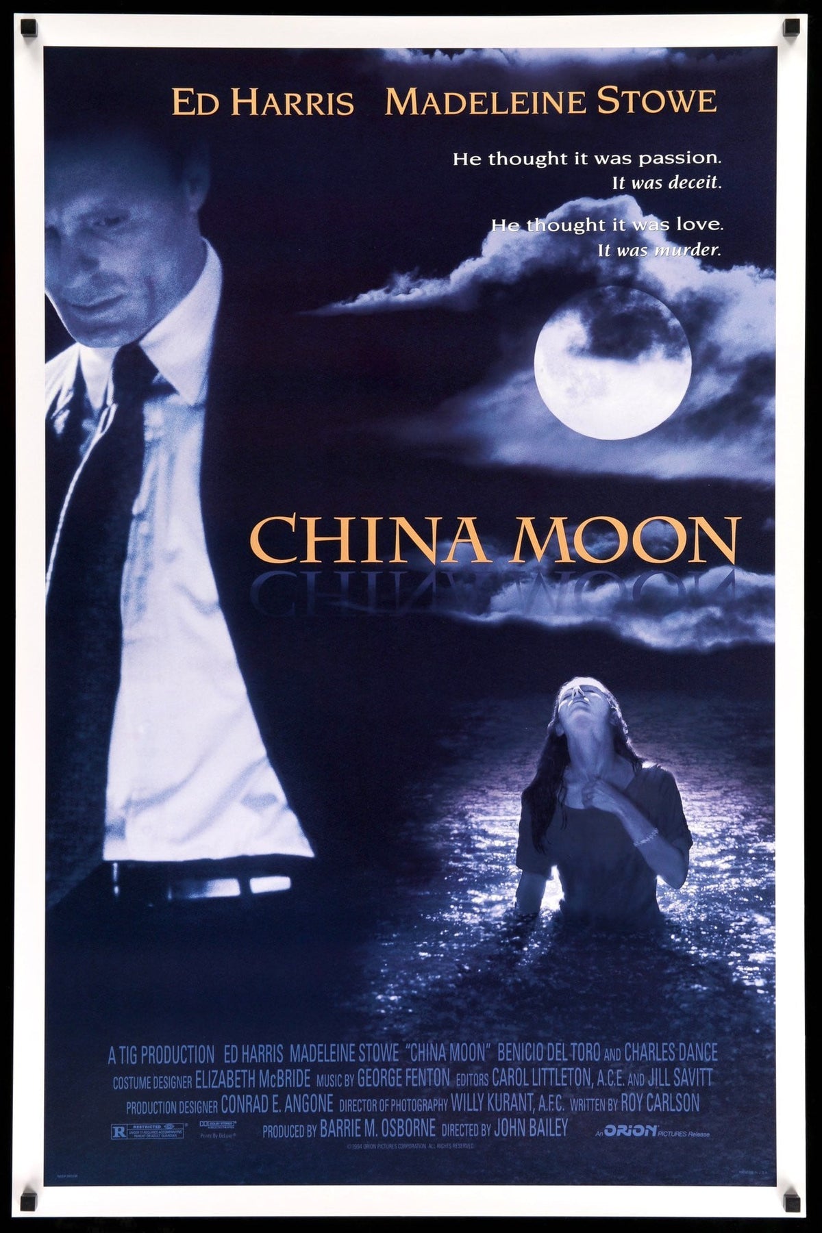 China Moon (1994) original movie poster for sale at Original Film Art