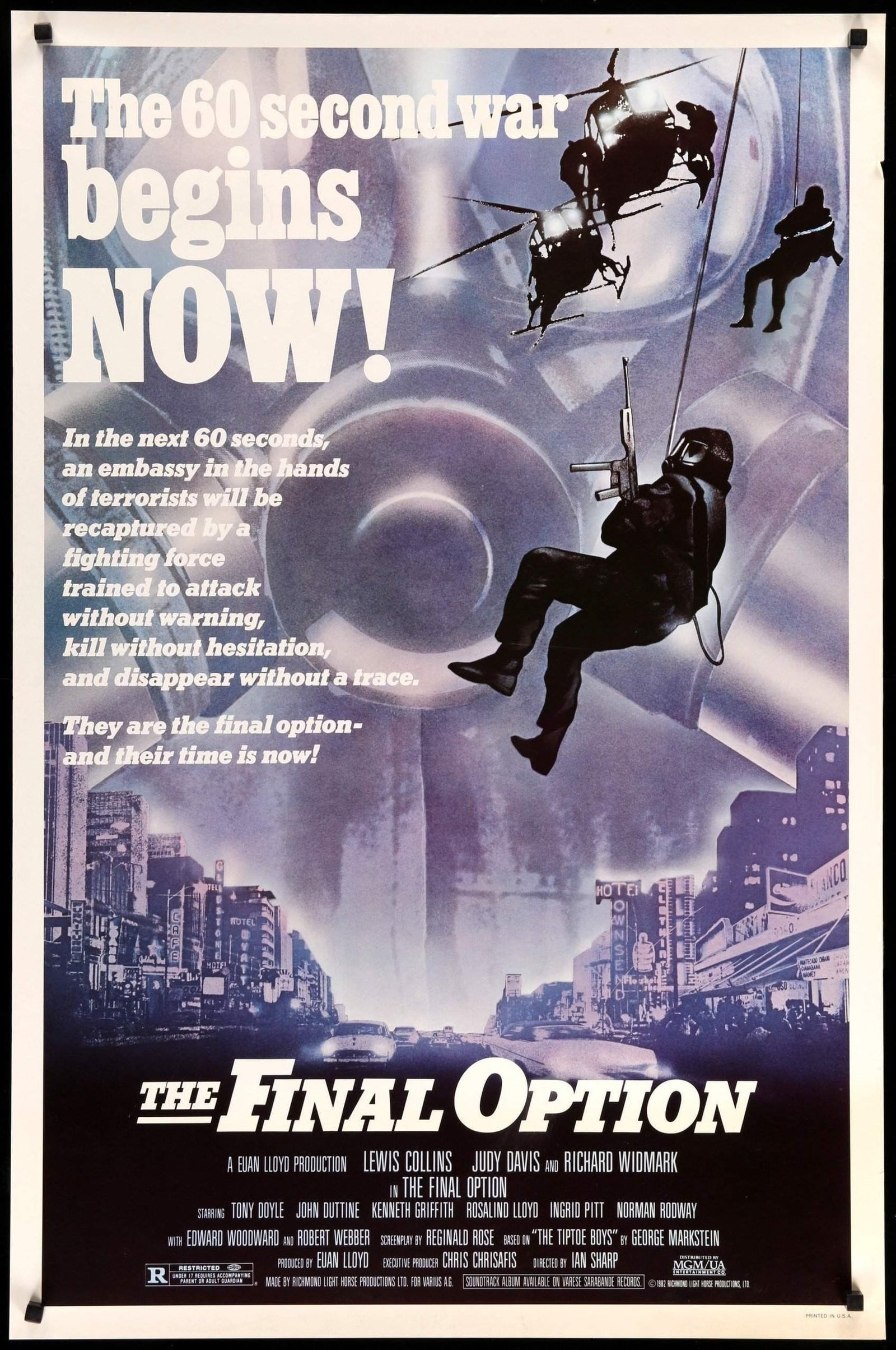 Final Option (1982) original movie poster for sale at Original Film Art - Vintage Movie Posters