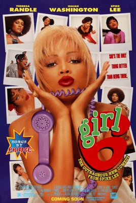 Girl 6 1996 Original Advance One Sheet Movie Poster Original Film Art Vintage Movie Posters