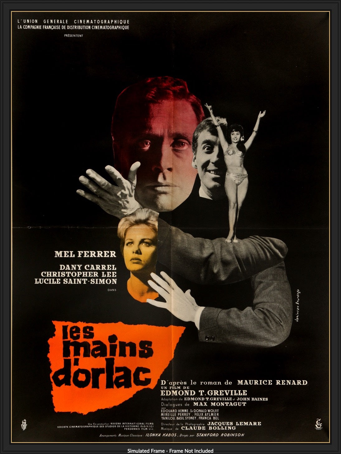 Hands of Orlac (1960) original movie poster for sale at Original Film Art - Vintage Movie Posters