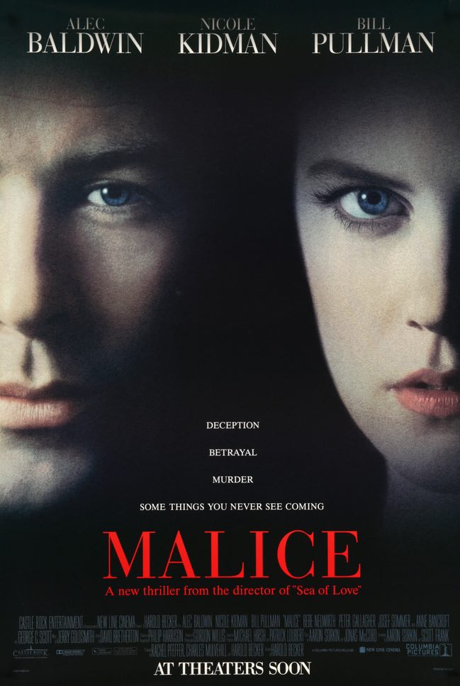 Malice (1993) original movie poster for sale at Original Film Art