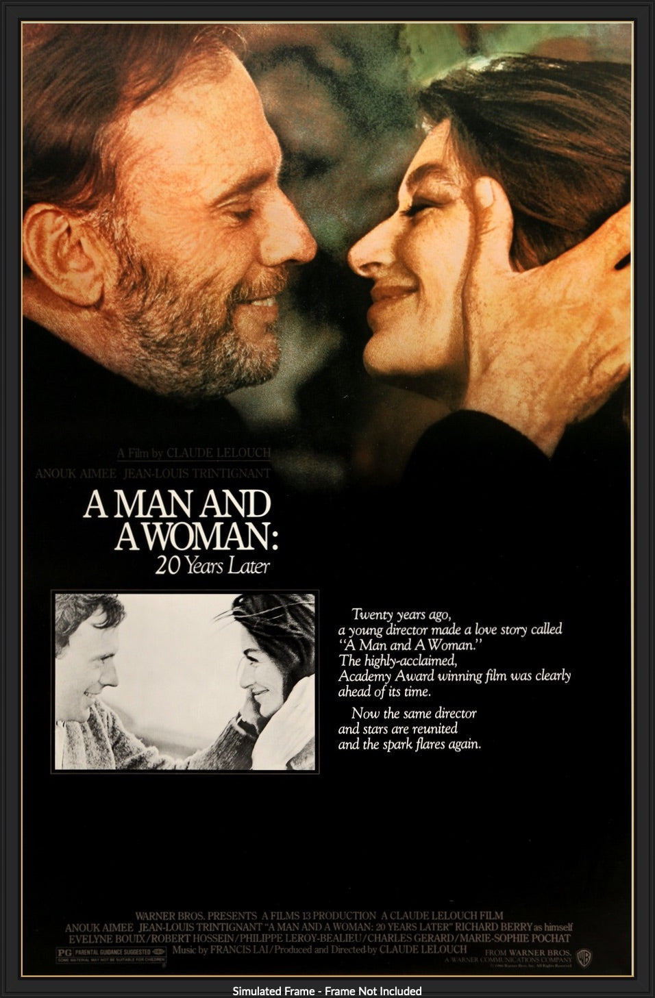Man and a Woman, 20 Years Later (1986) original movie poster for sale at Original Film Art - Vintage Movie Posters