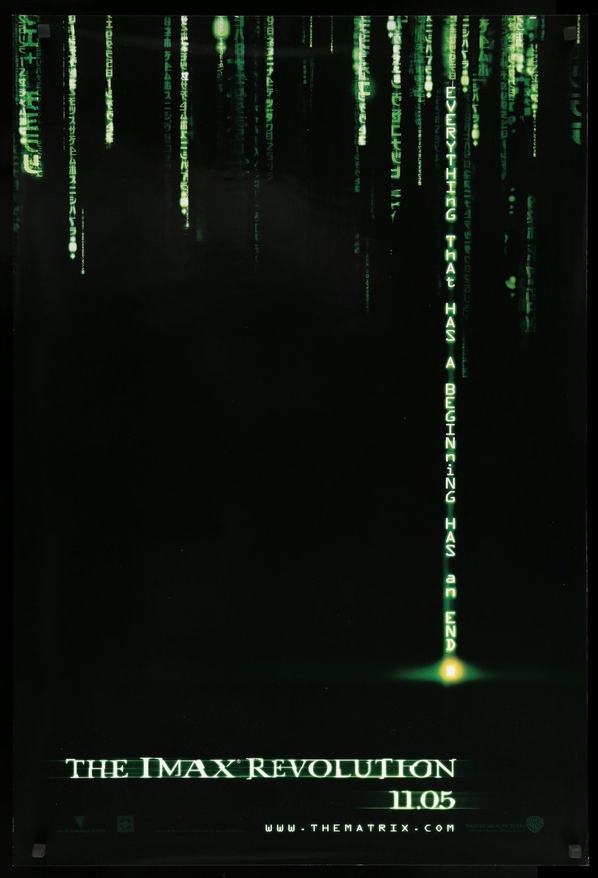 Matrix Revolutions (2003) original movie poster for sale at Original Film Art