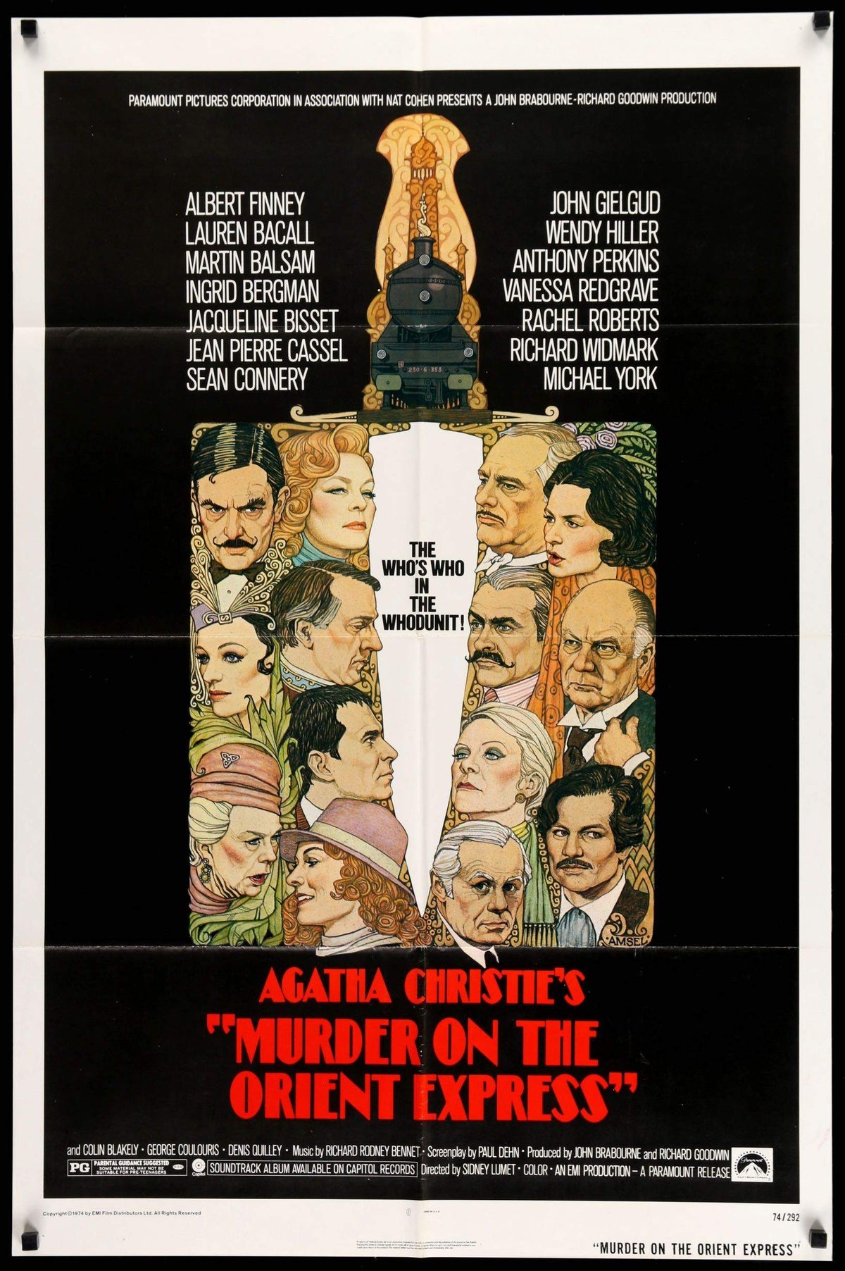 Murder on the Orient Express (1974) original movie poster for sale at Original Film Art - Vintage Movie Posters