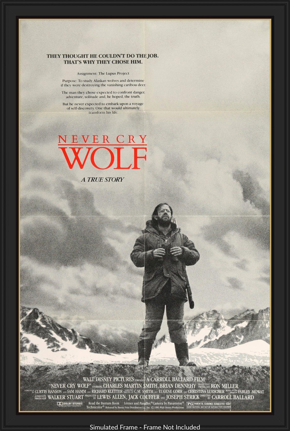 Never Cry Wolf (1983) original movie poster for sale at Original Film Art - Vintage Movie Posters