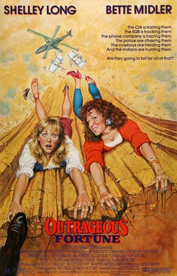 Outrageous Fortune (1986) original movie poster for sale at Original Film Art - Vintage Movie Posters