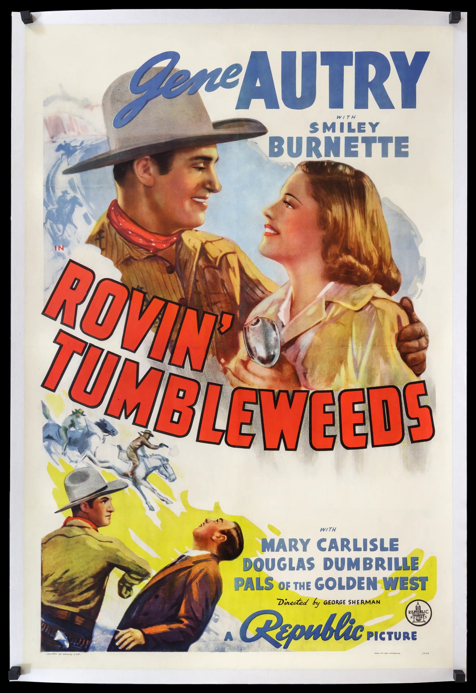 Rovin' Tumbleweeds (1939) original movie poster for sale at Original Film Art - Vintage Movie Posters