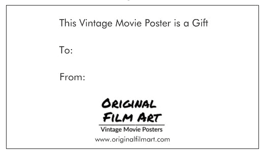 Gift Note original movie poster for sale at Original Film Art - Vintage Movie Posters