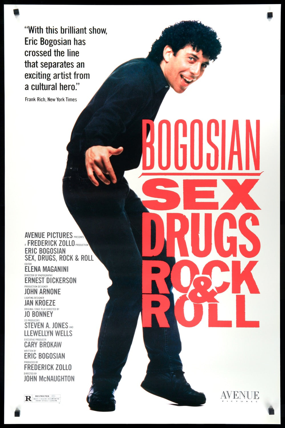 Sex, Drugs, Rock and Roll (1991) Original One-Sheet Movie Poster - Original  Film Art - Vintage Movie Posters