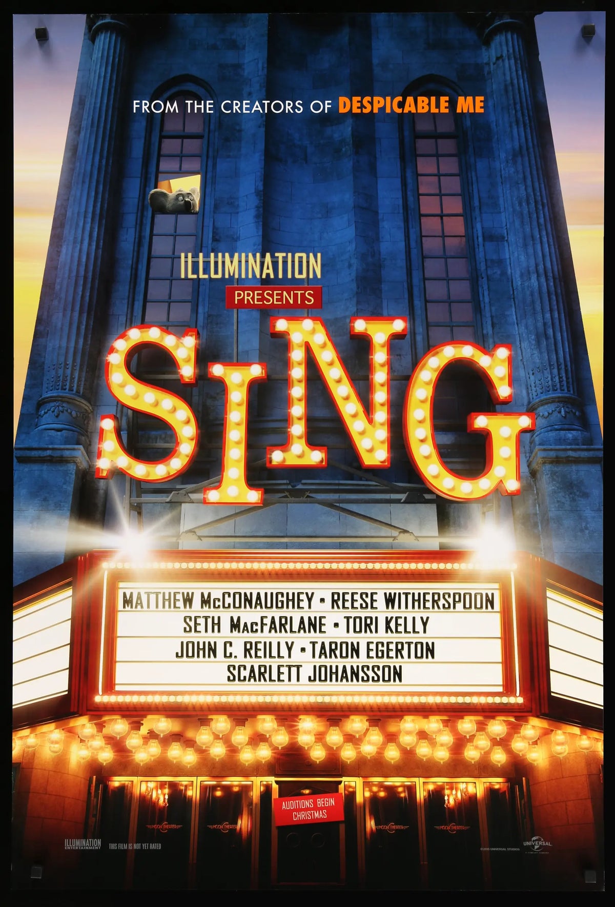 Sing (2016) original movie poster for sale at Original Film Art