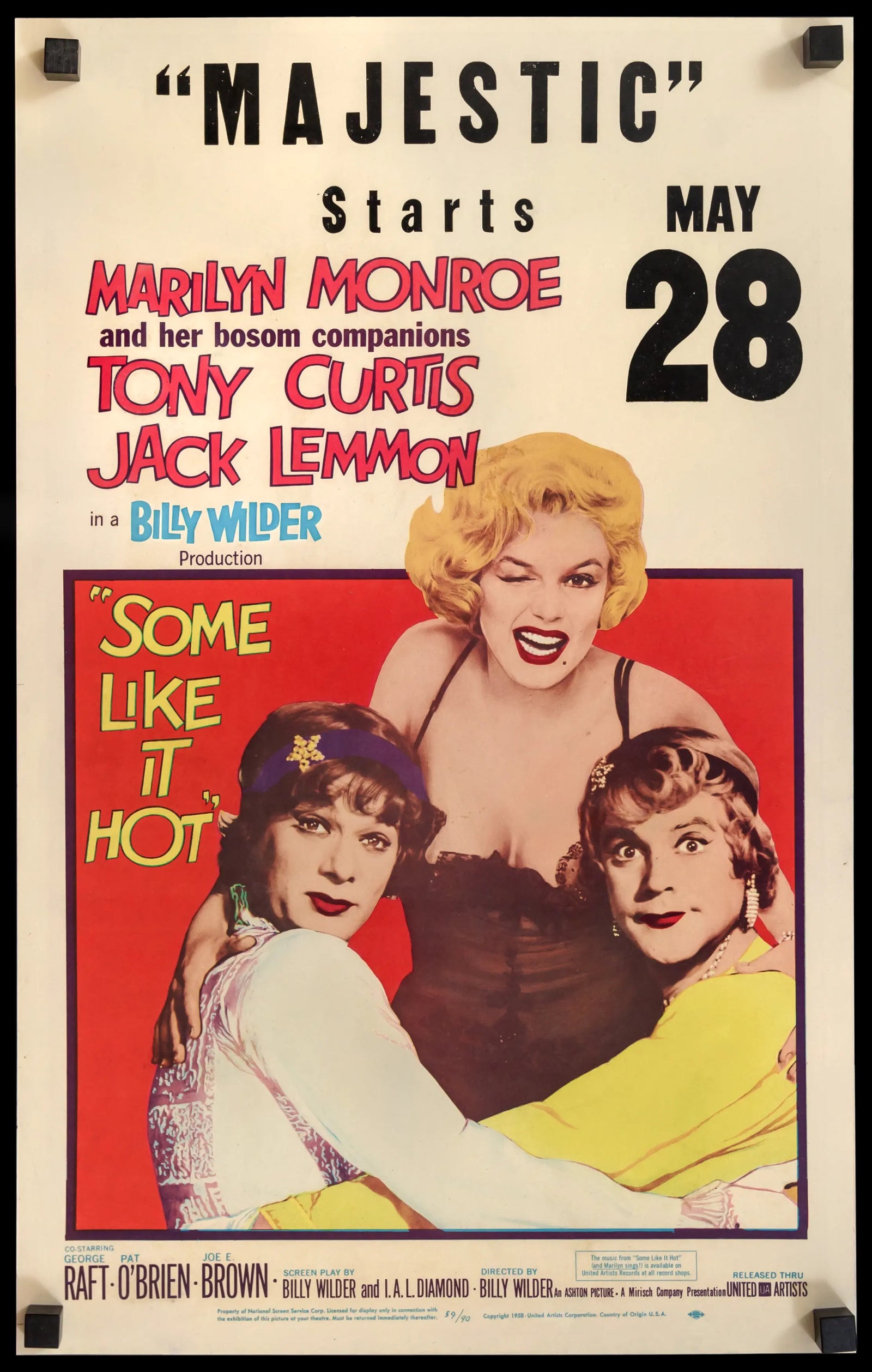 Some Like It Hot (1959) original movie poster for sale at Original Film Art - Vintage Movie Posters