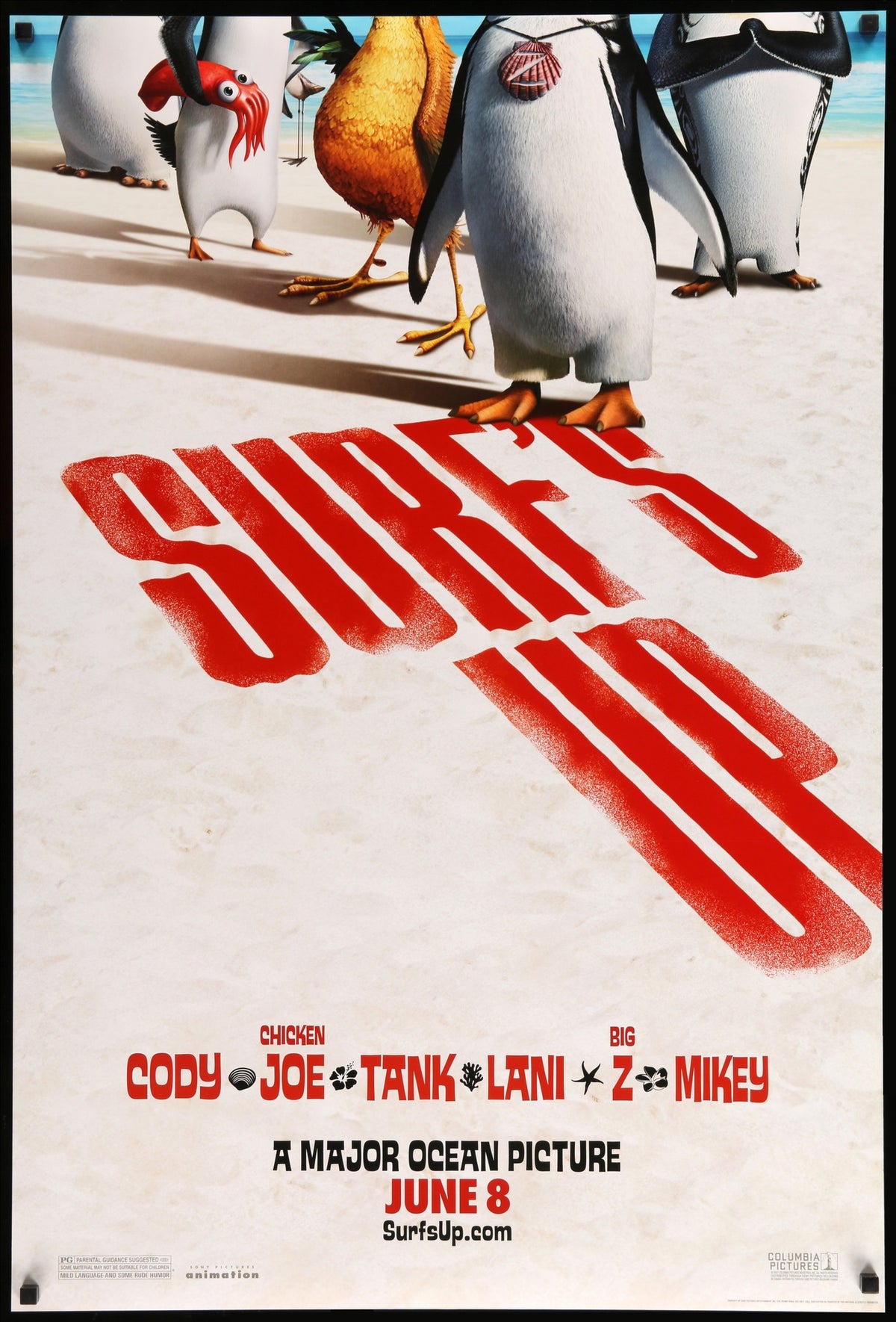 Surf&#39;s Up (2007) original movie poster for sale at Original Film Art