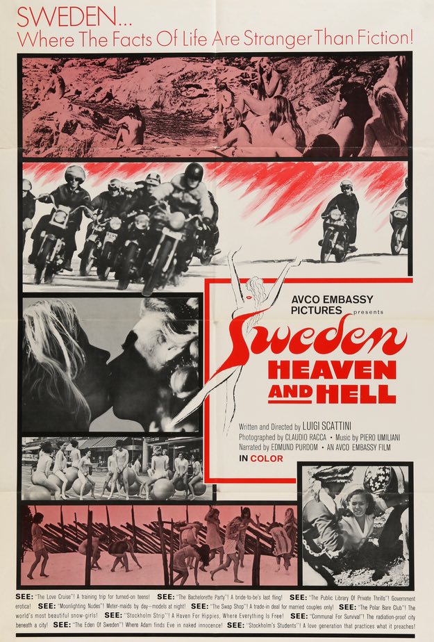 Sweden: Heaven and Hell (1968) original movie poster for sale at Original Film Art - Vintage Movie Posters
