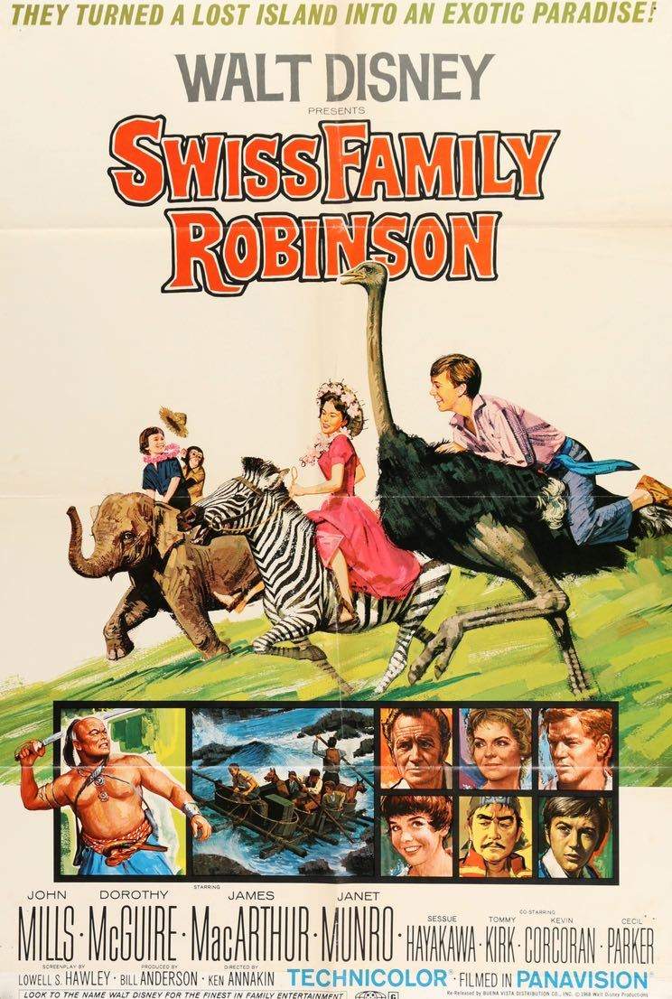 Swiss Family Robinson (1960) original movie poster for sale at Original Film Art - Vintage Movie Posters