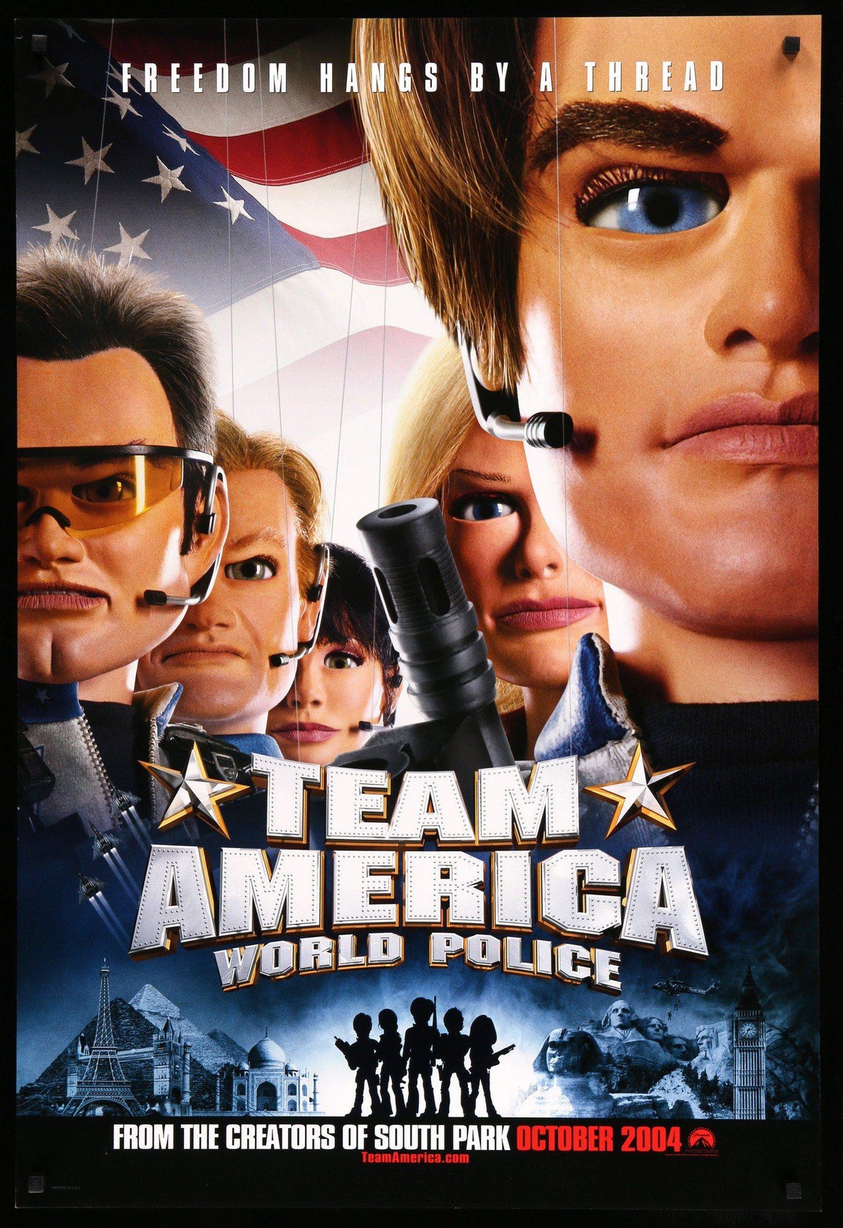 Team America: World Police (2004) original movie poster for sale at Original Film Art - Vintage Movie Posters