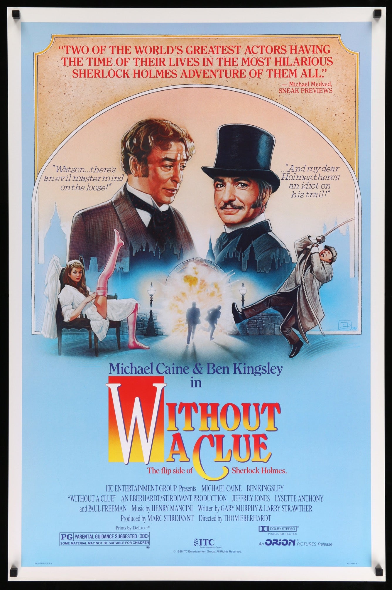 Without a Clue (1988) original movie poster for sale at Original Film Art - Vintage Movie Posters