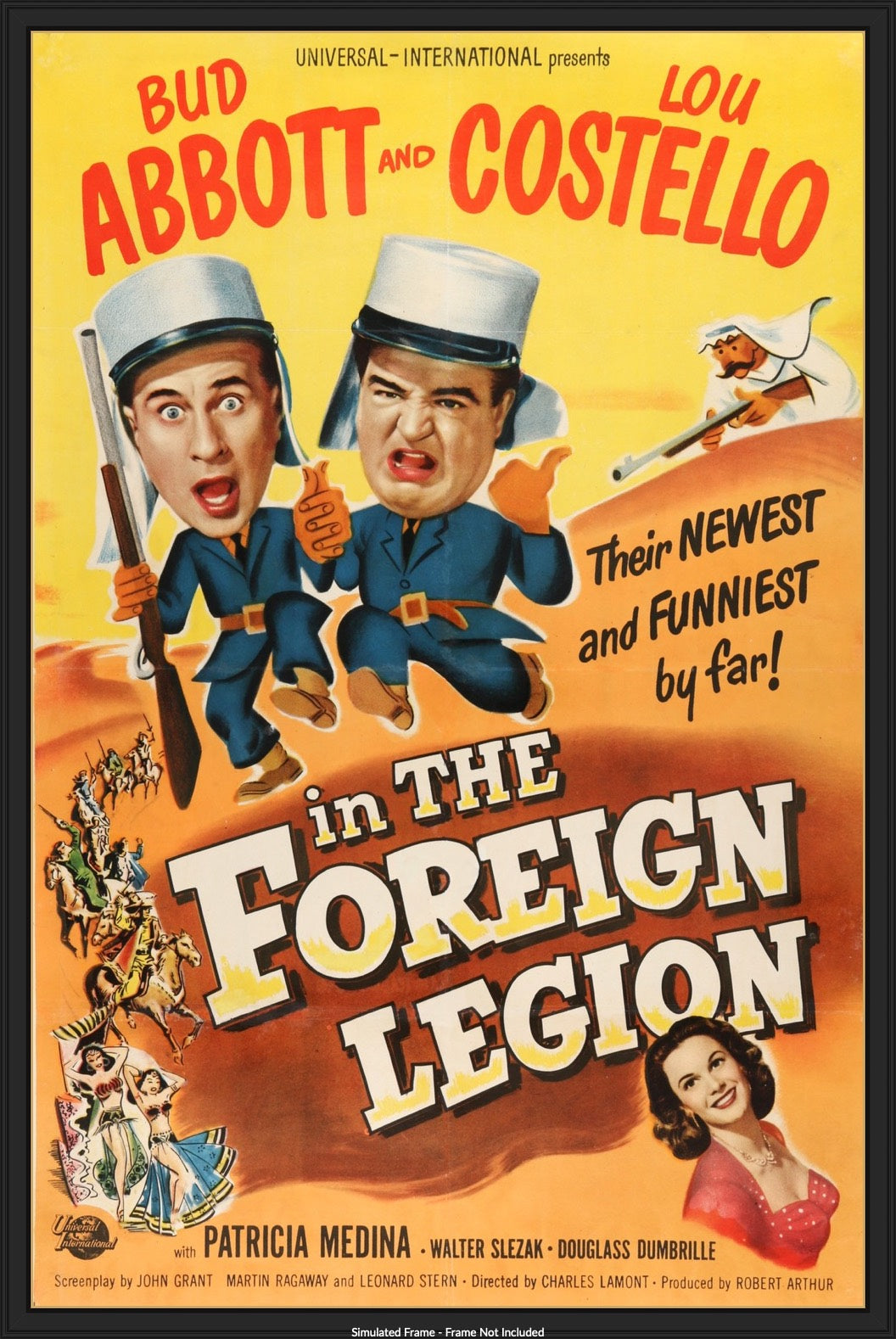 Abbott and Costello in The Foreign Legion (1950) original movie poster for sale at Original Film Art - Vintage Movie Posters