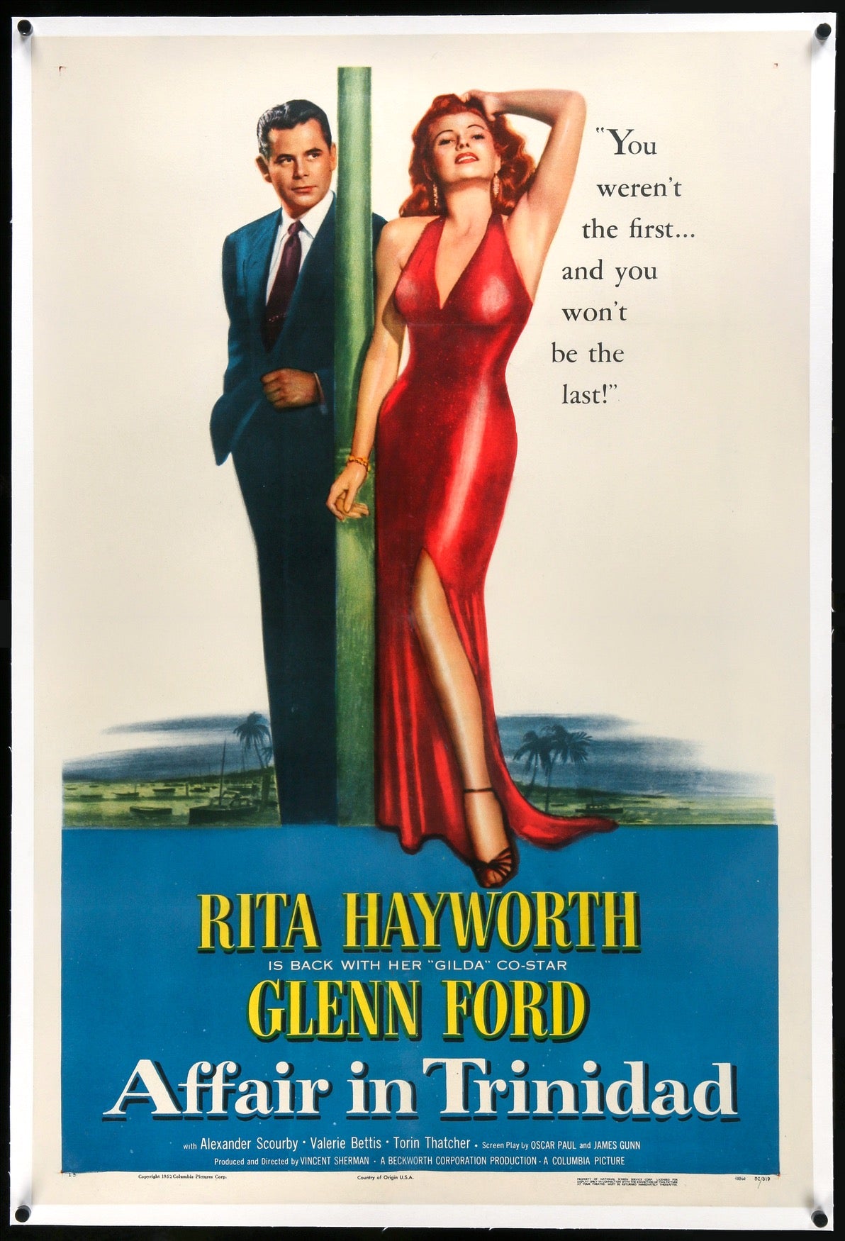 Affair in Trinidad (1952) original movie poster for sale at Original Film Art - Vintage Movie Posters