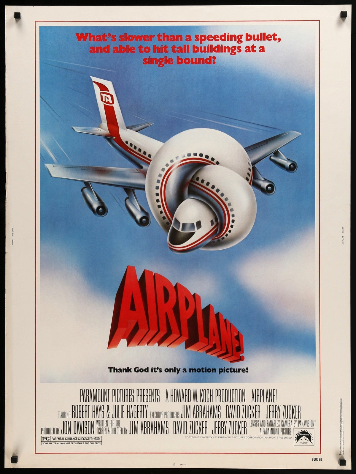 Airplane! (1980) original movie poster for sale at Original Film Art - Vintage Movie Posters