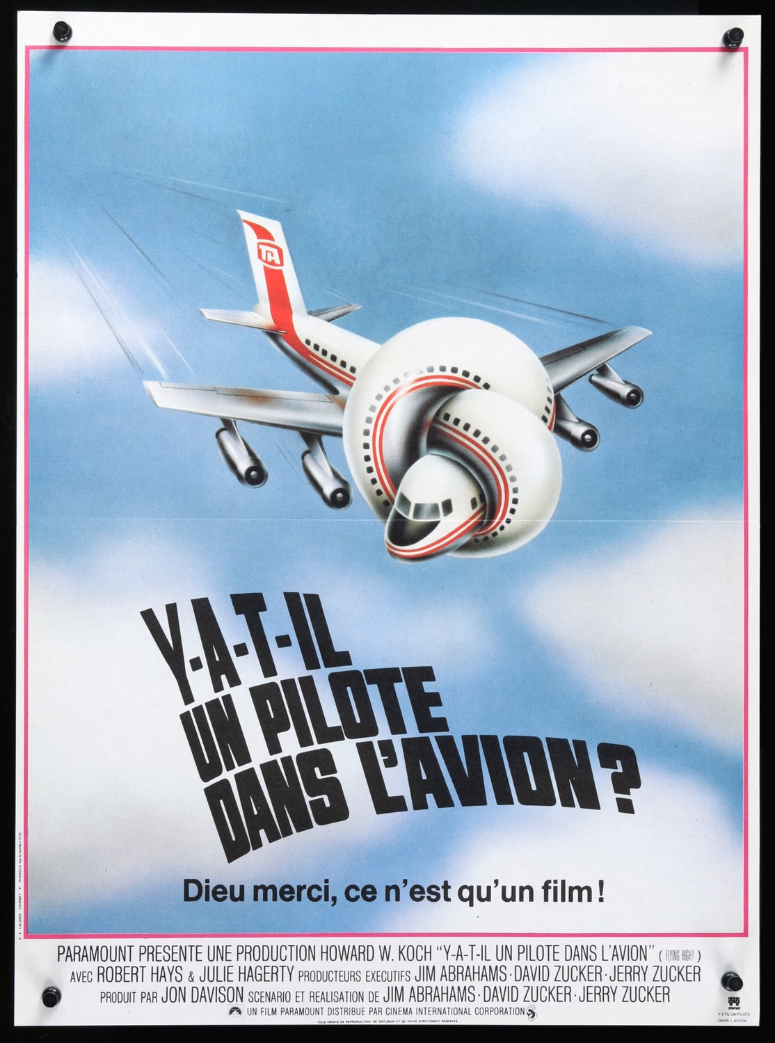 Airplane! (1980) original movie poster for sale at Original Film Art - Vintage Movie Posters
